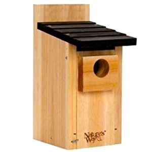 Natures way blue bird house full cedar wood and stainless steel screws.